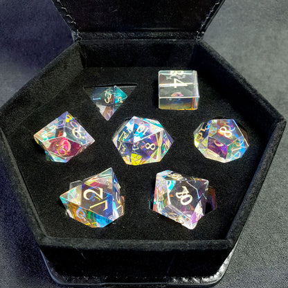 Rainbow Crystal Würfel aus Glas