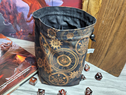 Steampunk dice bag XXL with compartments