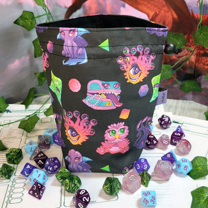 Cute Monsters Dice Bag L