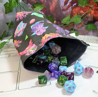 Cute Monsters Dice Bag L