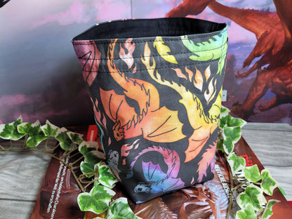 Rainbow Dragons dice bag XXL with compartments