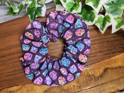 Multicolor Dice Scrunchie