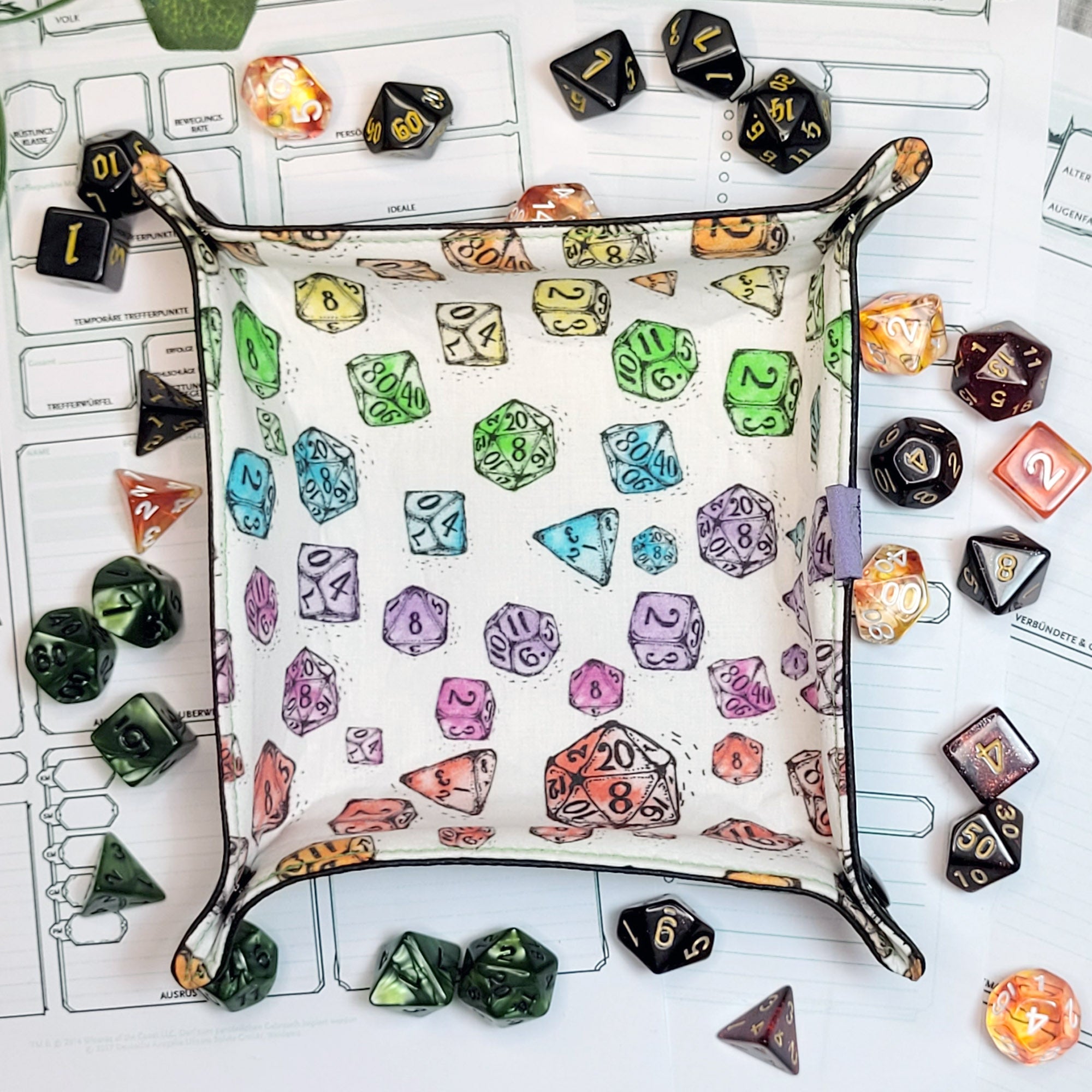 Rainbow Dice foldable dice mat S