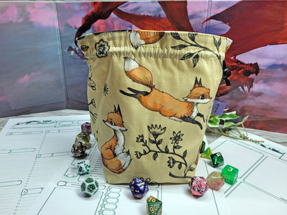 Foxes dice bag XXL with compartments