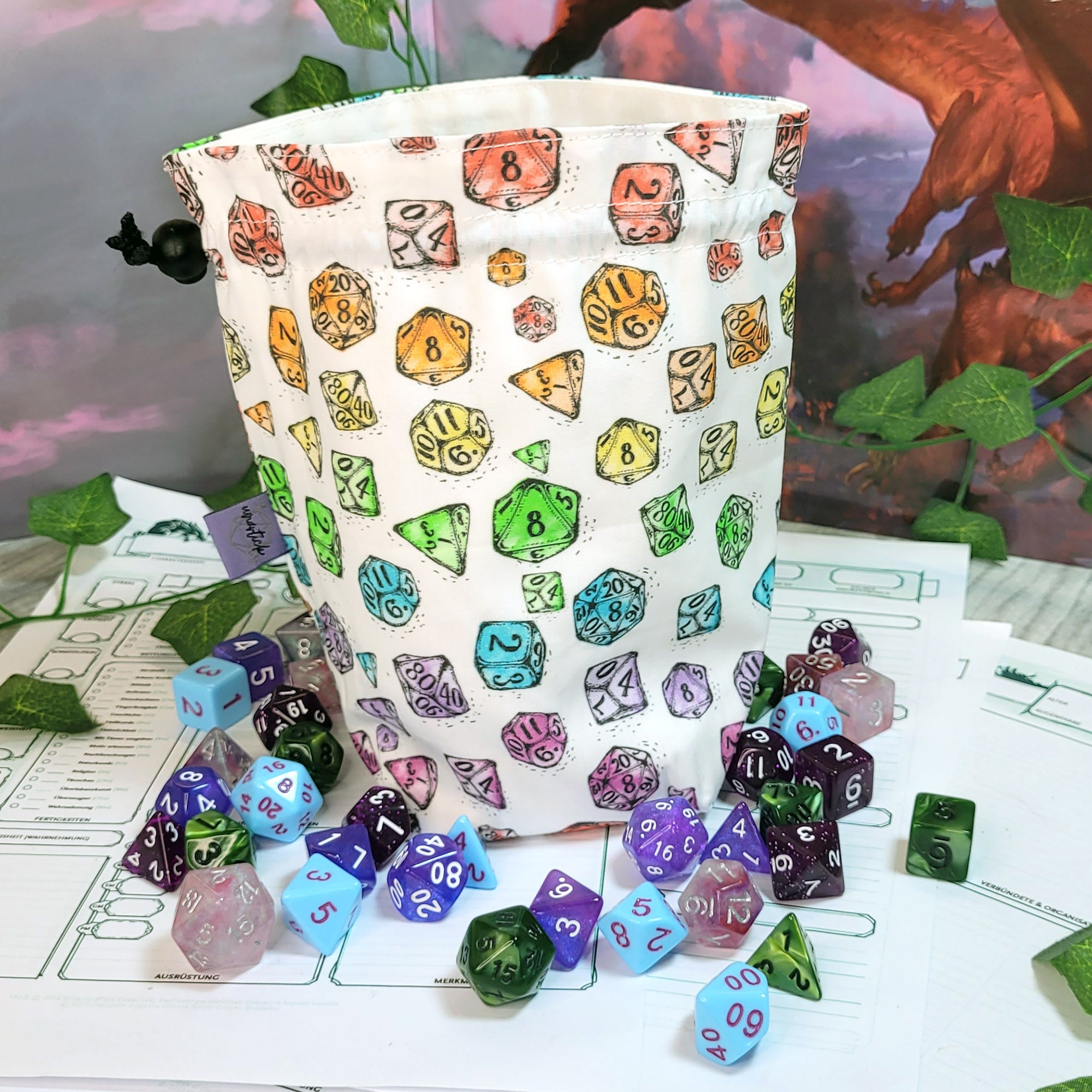 Rainbow Dice Würfelbeutel L