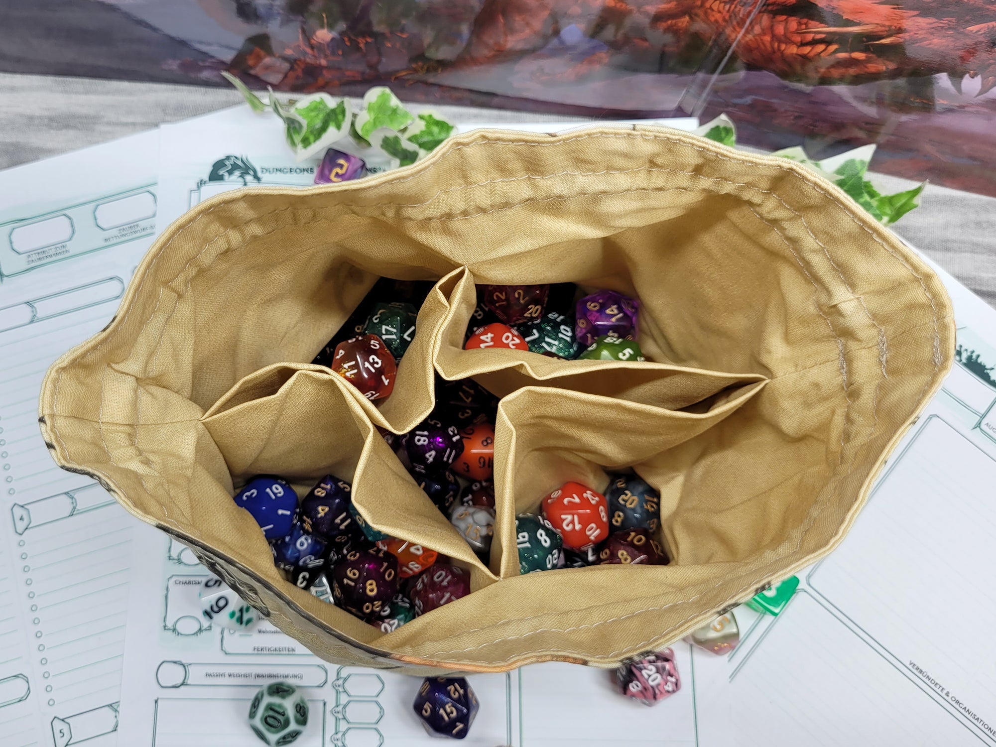 Foxes dice bag XXL with compartments