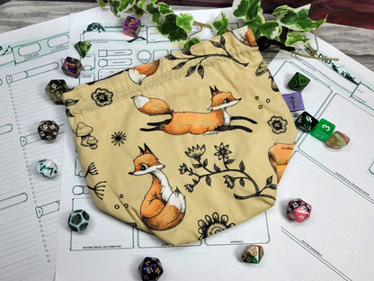 Foxes dice bag XXL with compartments