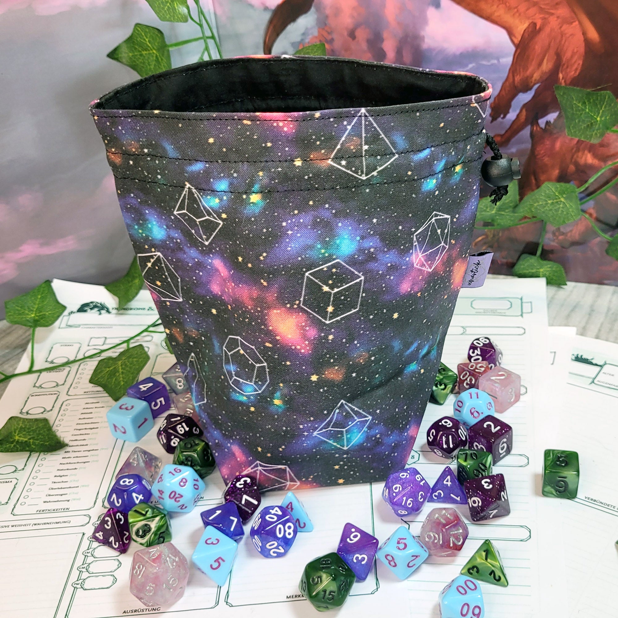 Galaxy Dice Würfelbeutel L