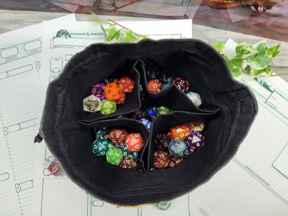 Steampunk Cat Dice Bag XXL with compartments