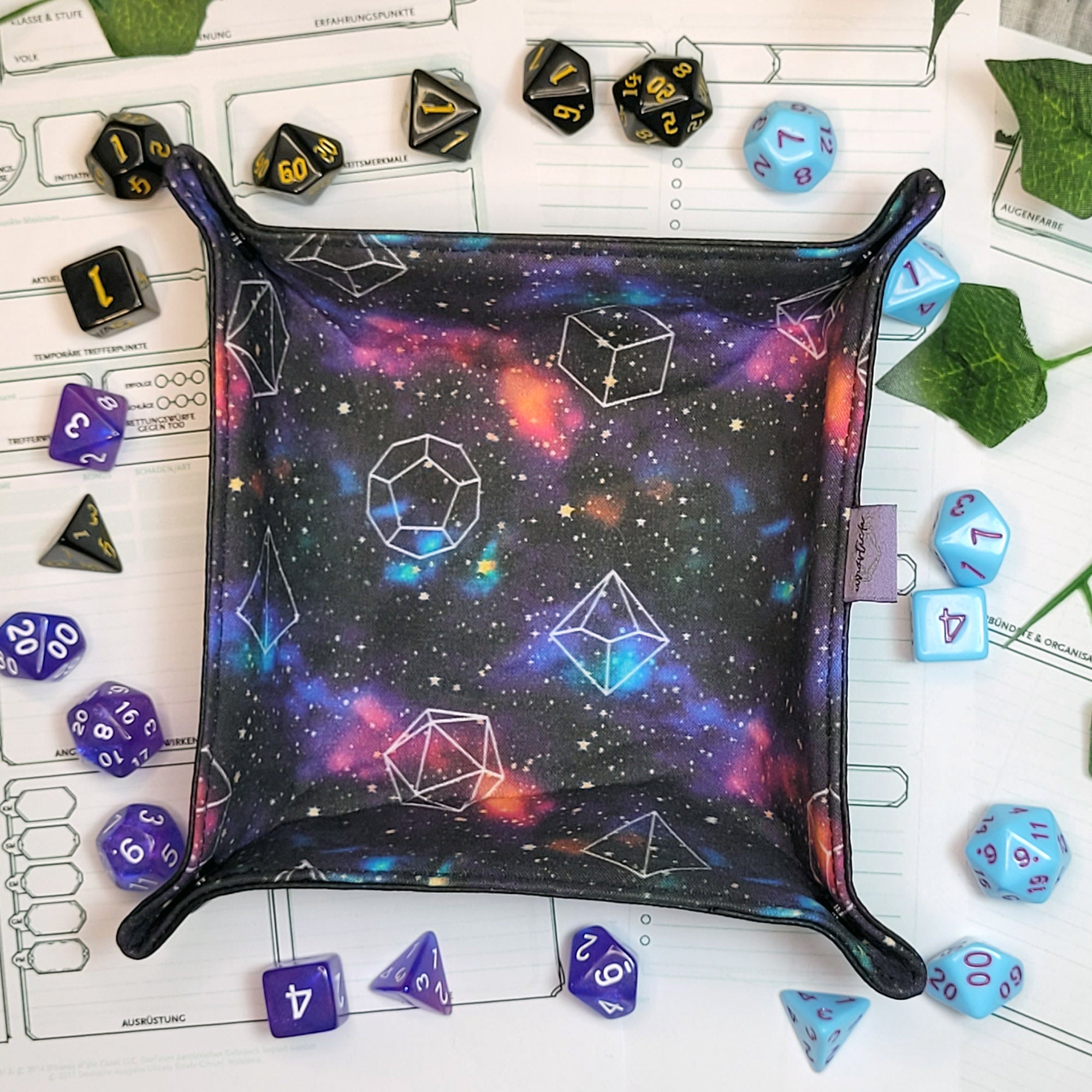 Galaxy Dice faltbare Würfelunterlage S