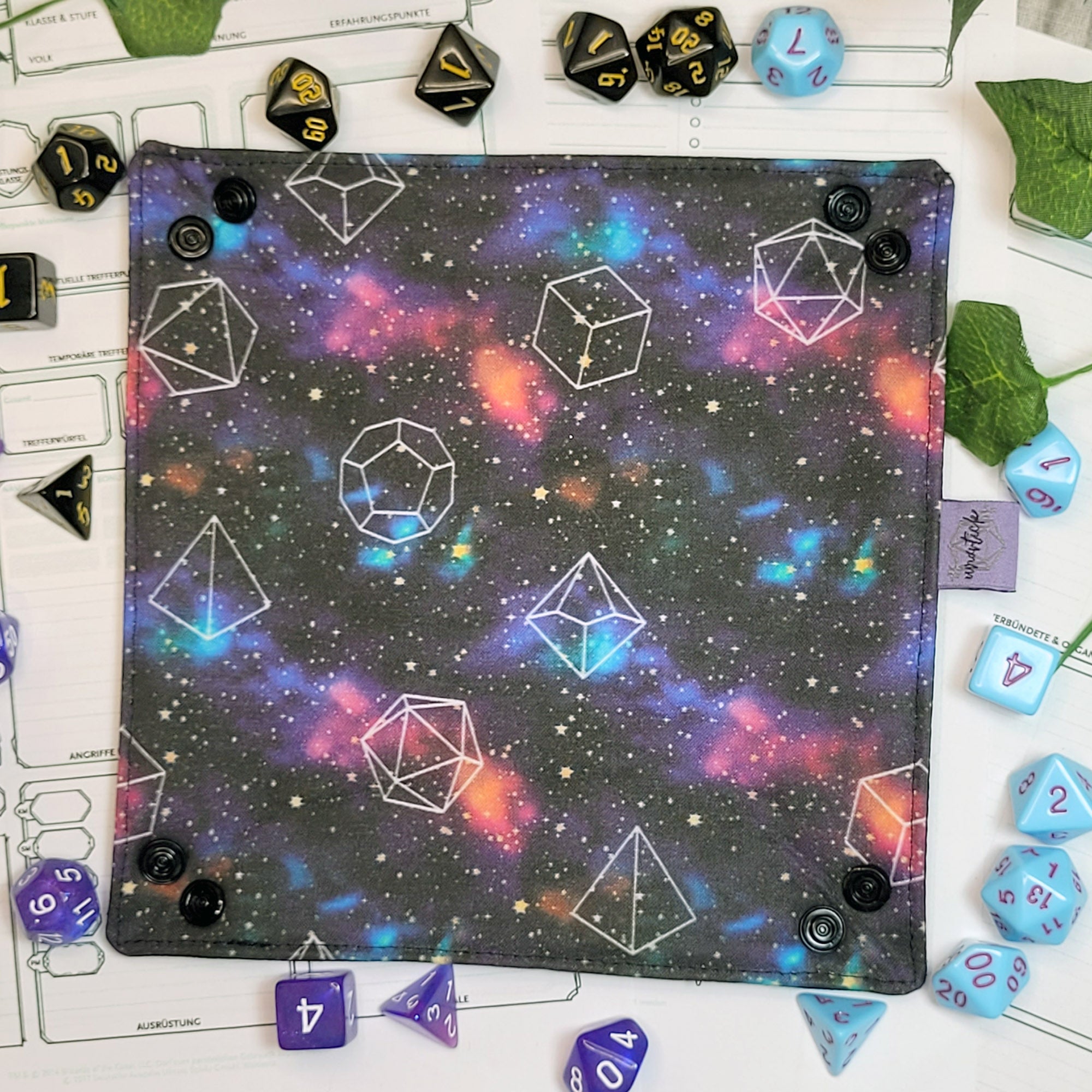 Galaxy Dice faltbare Würfelunterlage S