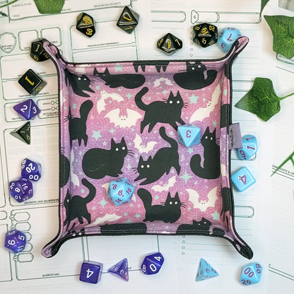 Bats and Cats foldable dice mat S