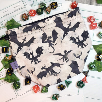 Dragons dice bag XXL with compartments