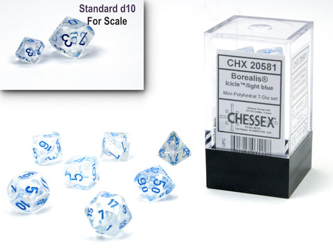 Borealis® Mini-Polyhedral Icicle™/light blue Luminary™7-Die Set