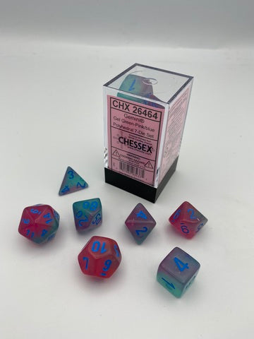 Gemini® Polyhedral Gel Green-Pink/blue Luminary™ 7-Die Set