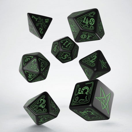 Call of Cthulhu Black & green Dice Set