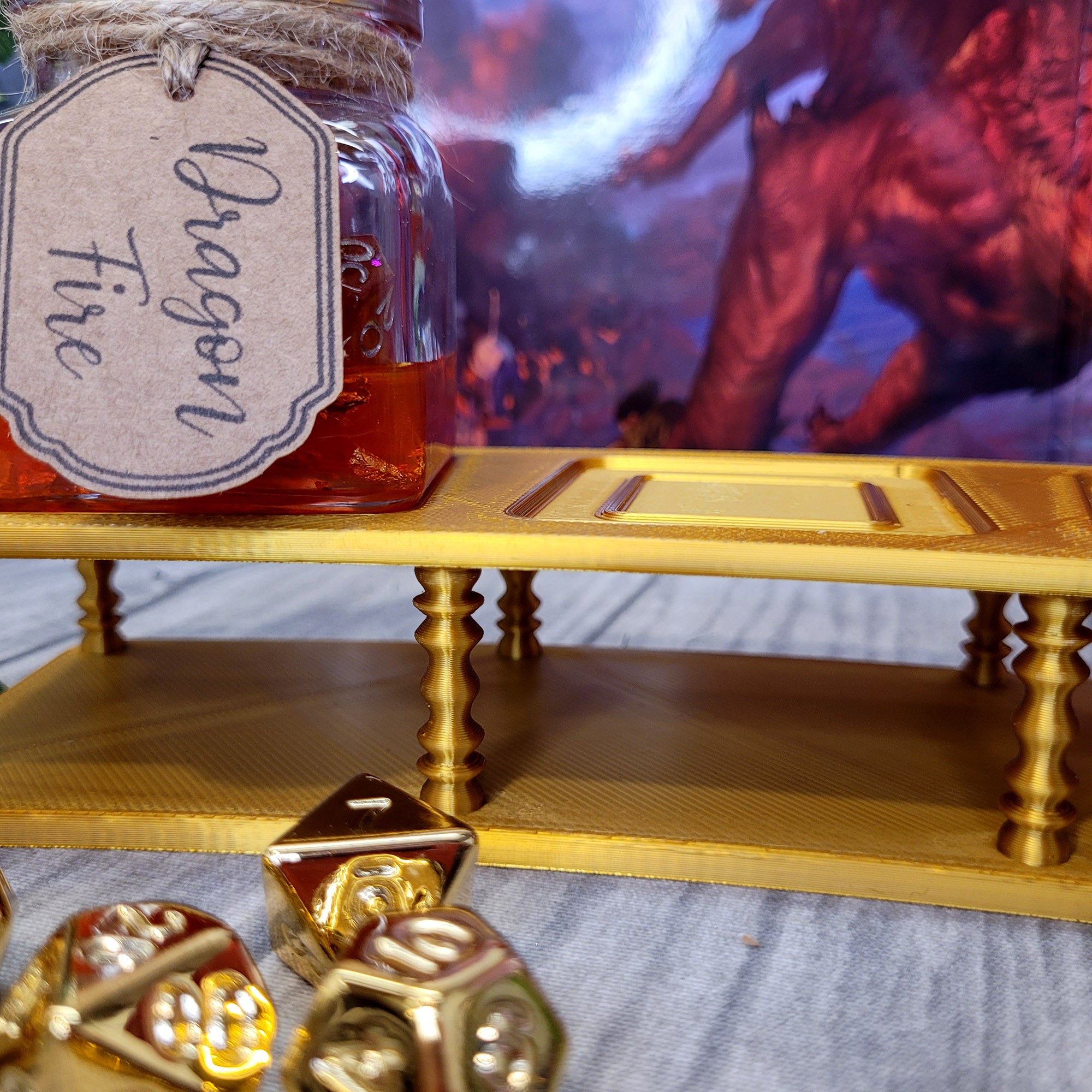 Display for 3 unartick standard potions: Gold