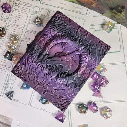 Dice Tome: Black & Purple Dragon