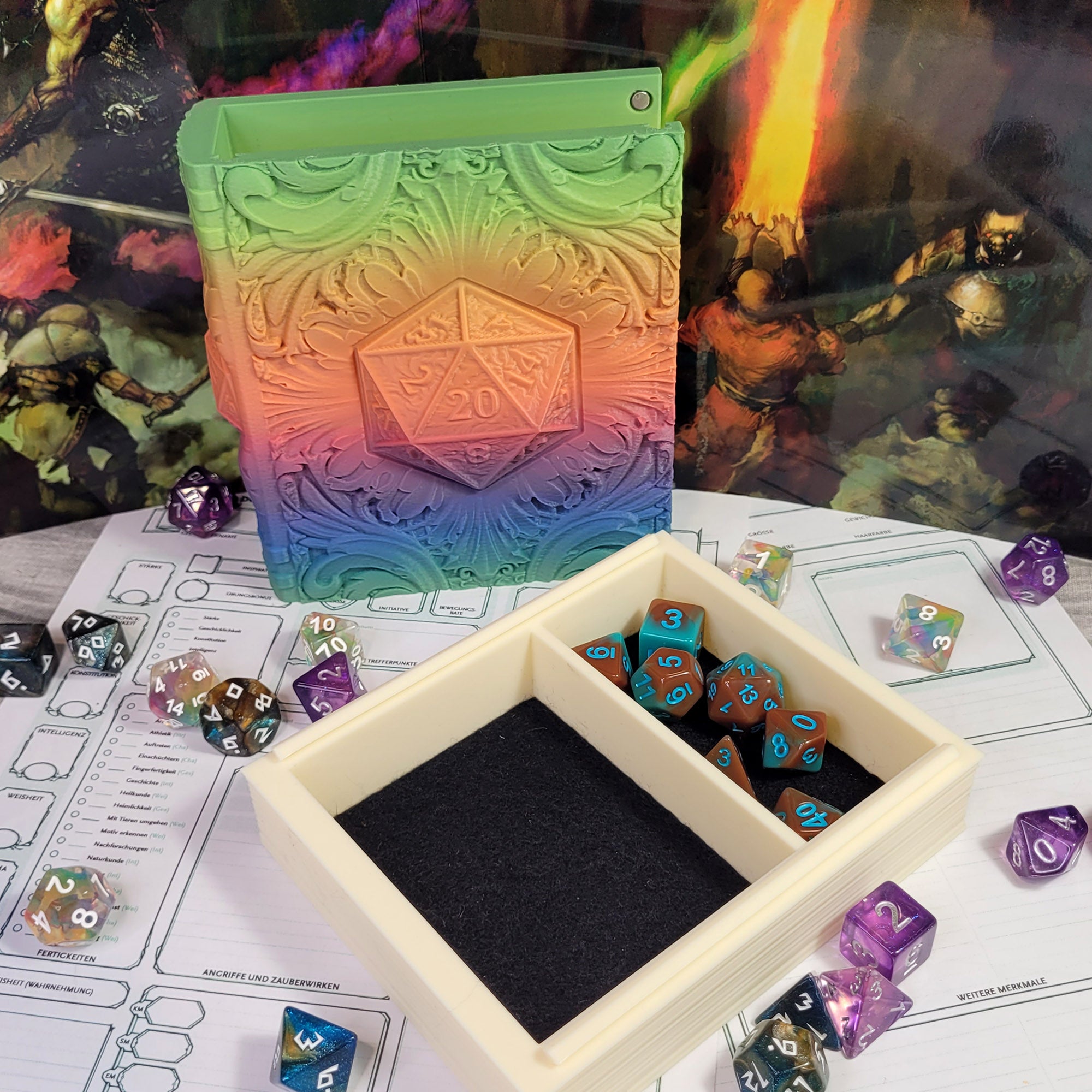 Dice Tome: Rainbow D20