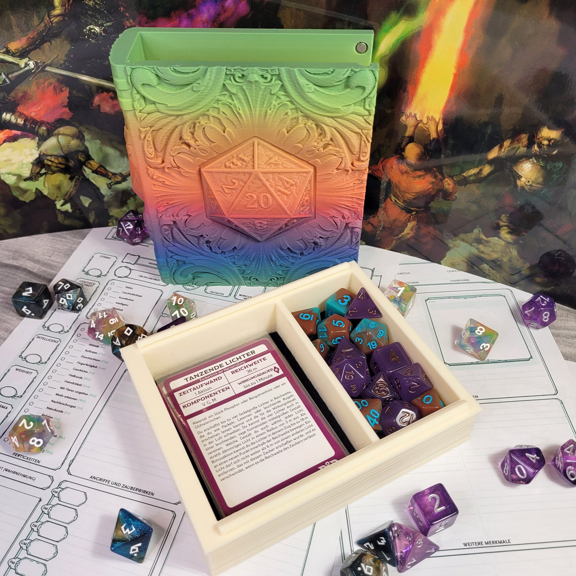 Dice Tome: Rainbow D20