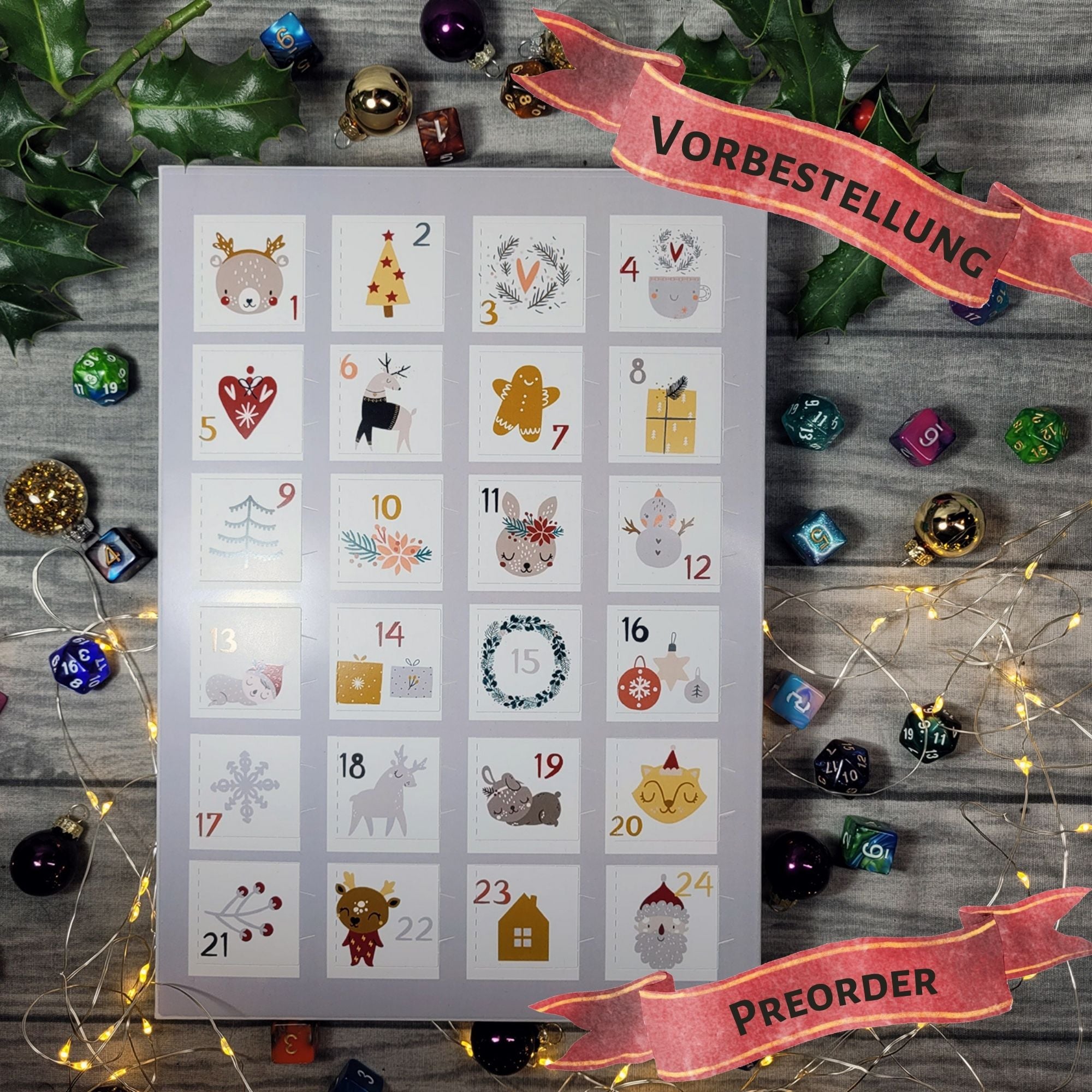 Adventskalender "perfekt für DSA" , W6 + W20