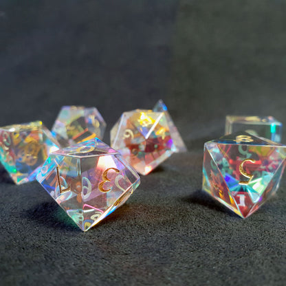 Rainbow Crystal Würfel aus Glas