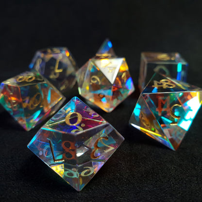 Rainbow Crystal Würfel aus Glas