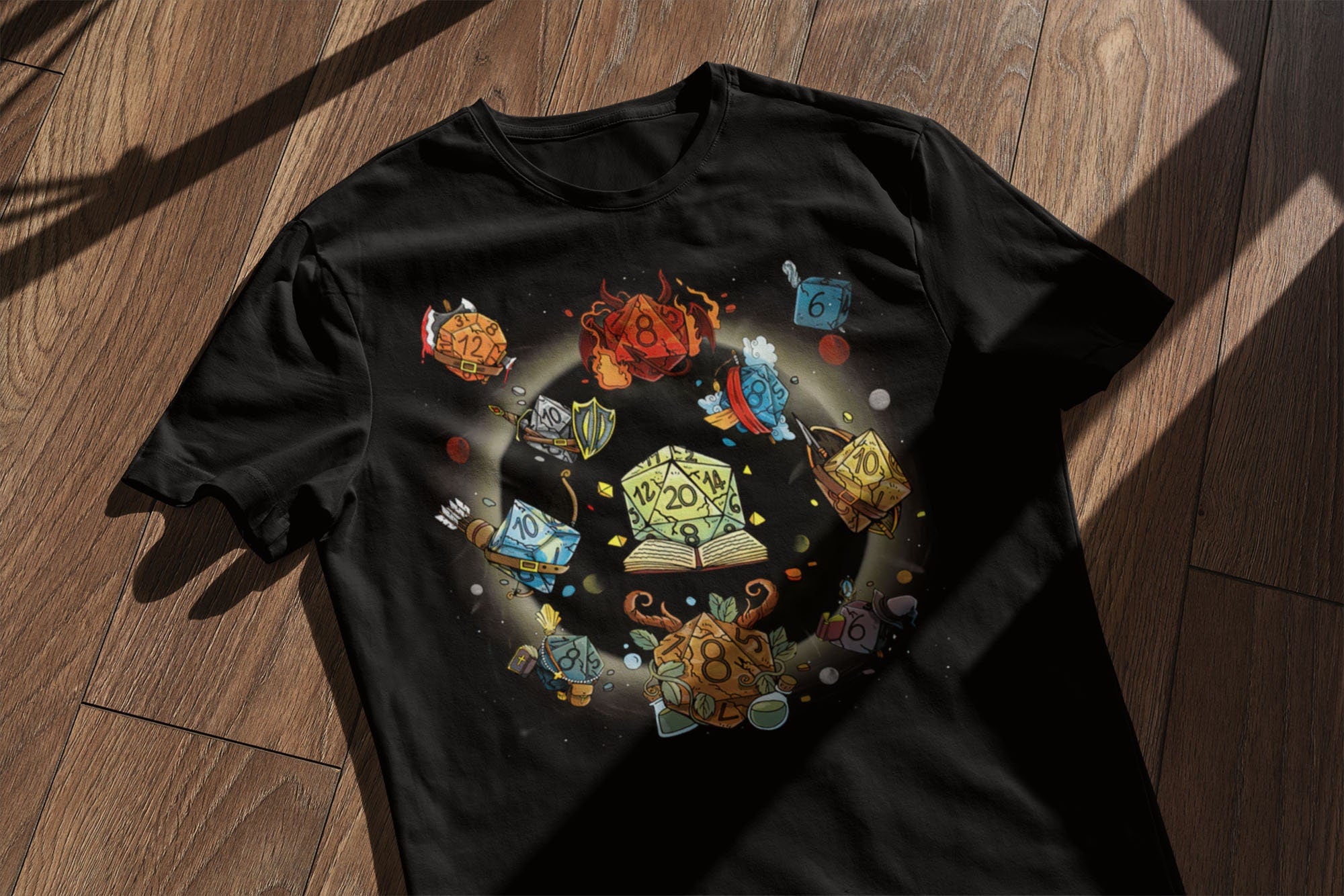 Black Hole Dice T-Shirt