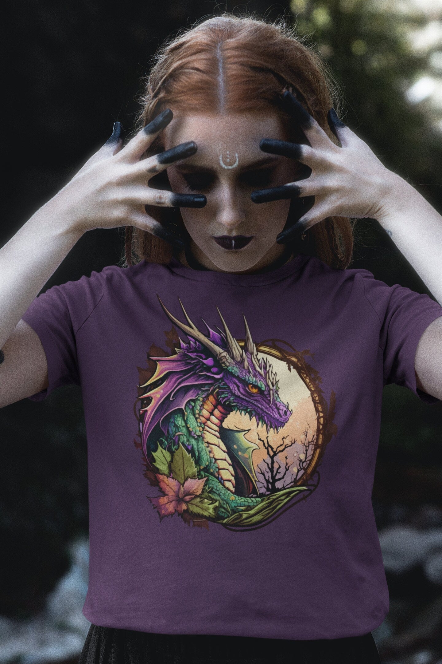 lila Drache T-Shirt