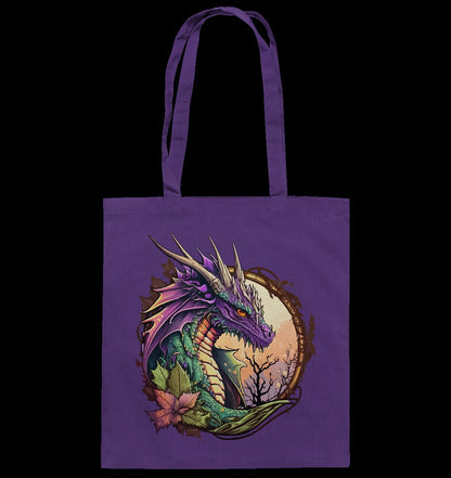 Dragon Tote Bag, Dungeons and Dragons Pouch - Cotton Bag