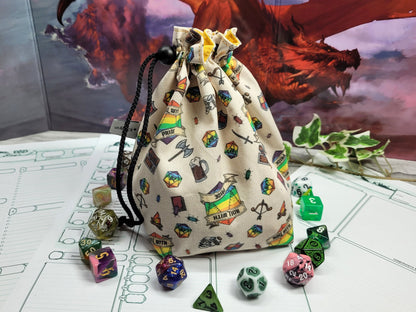 Roll with Pride dice bag XXL with compartments