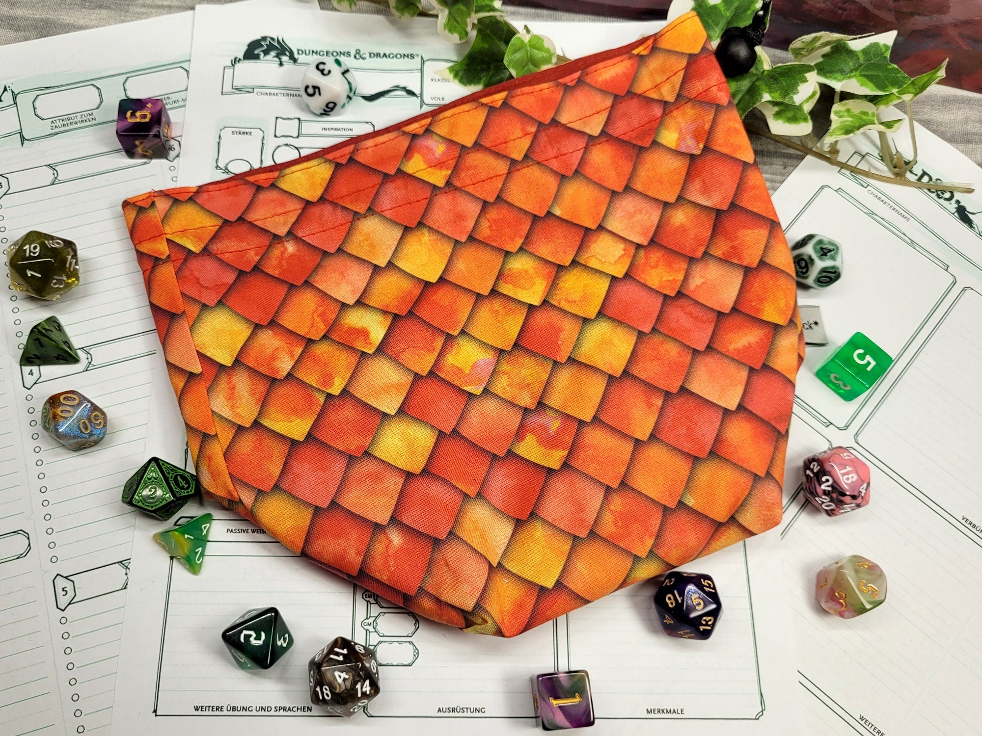 Red Dragon dice bag XXL with compartments