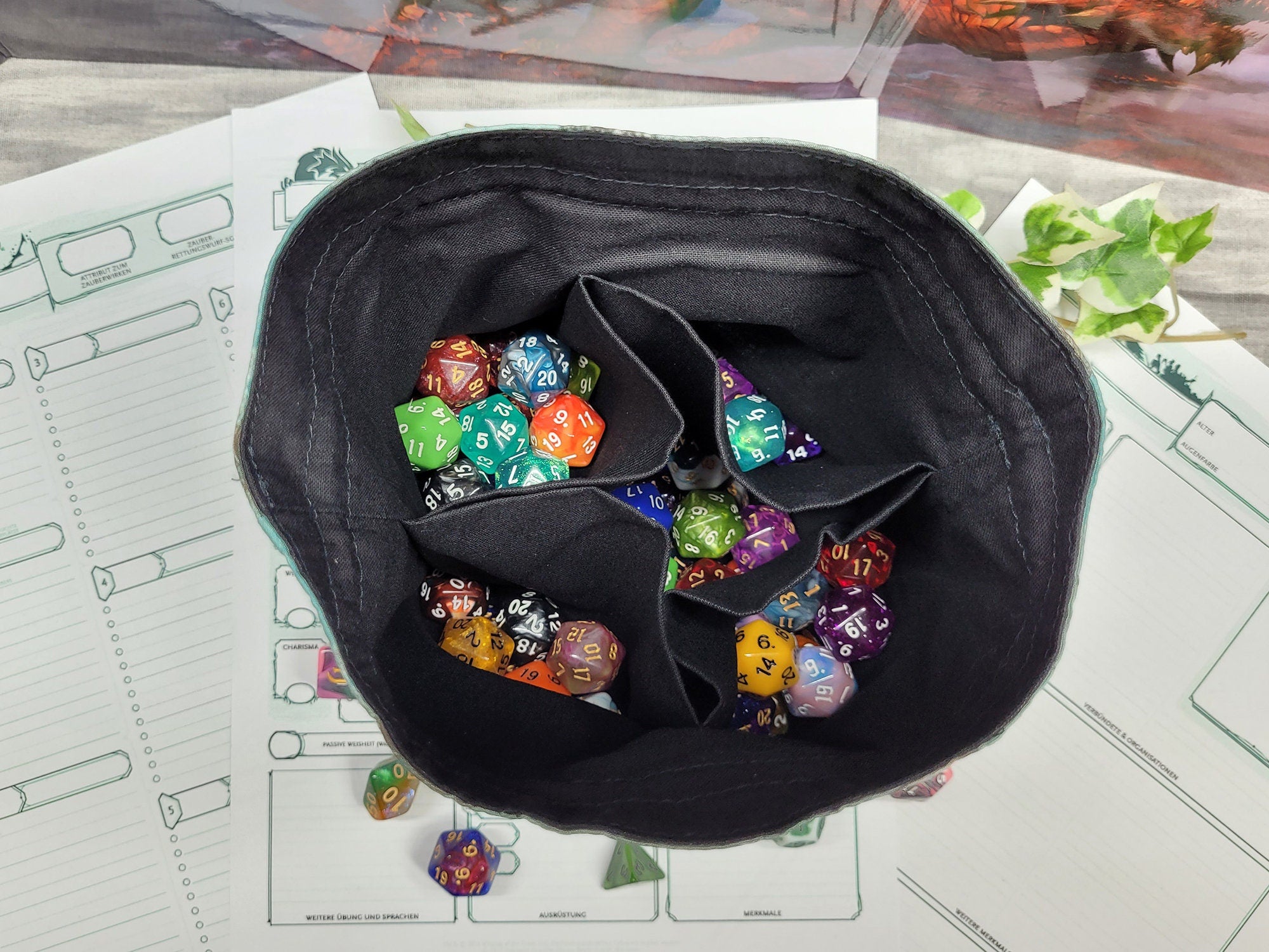 Pirate dice bag XXL with compartments