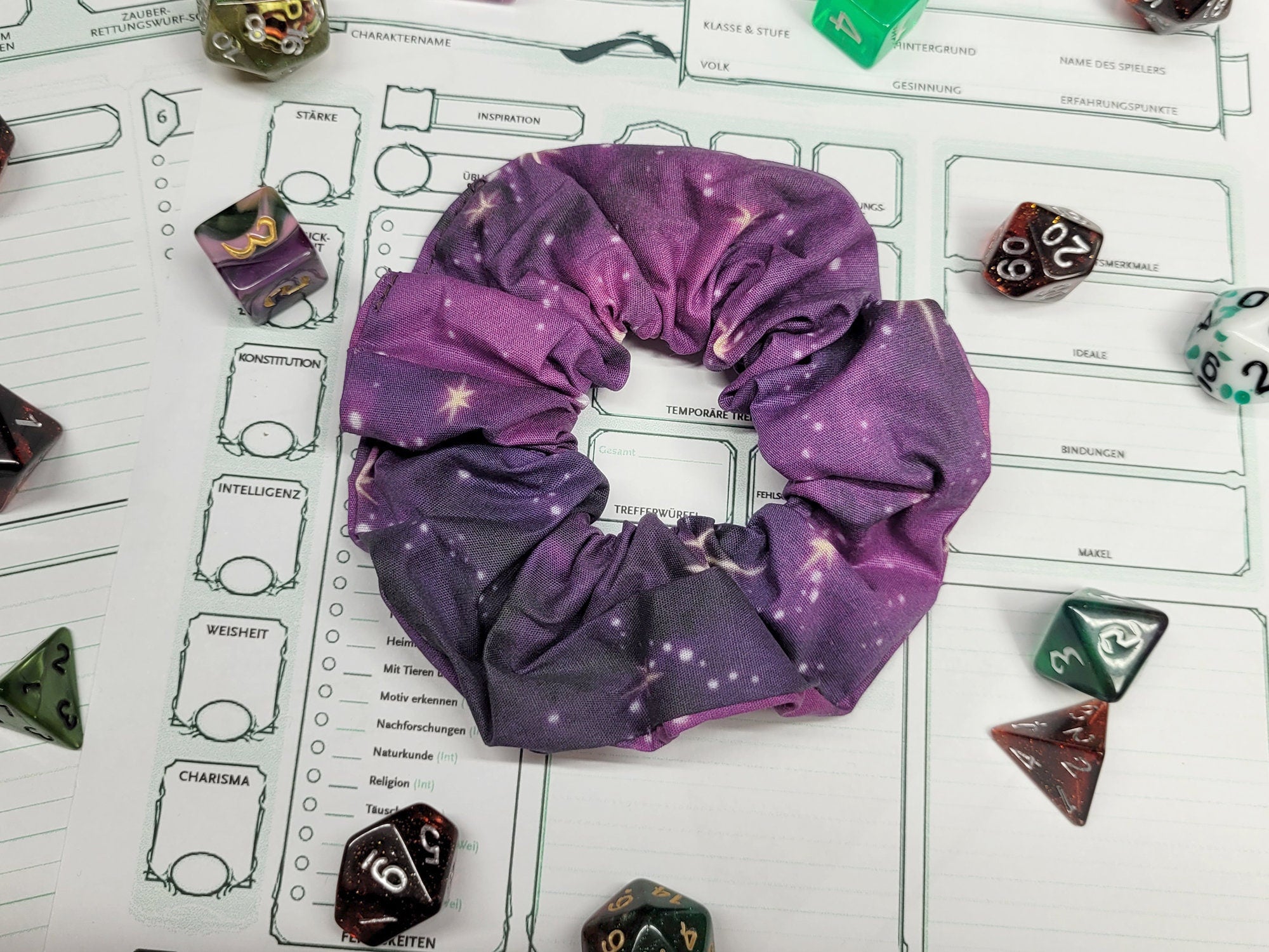 Purple Galaxy Scrunchie